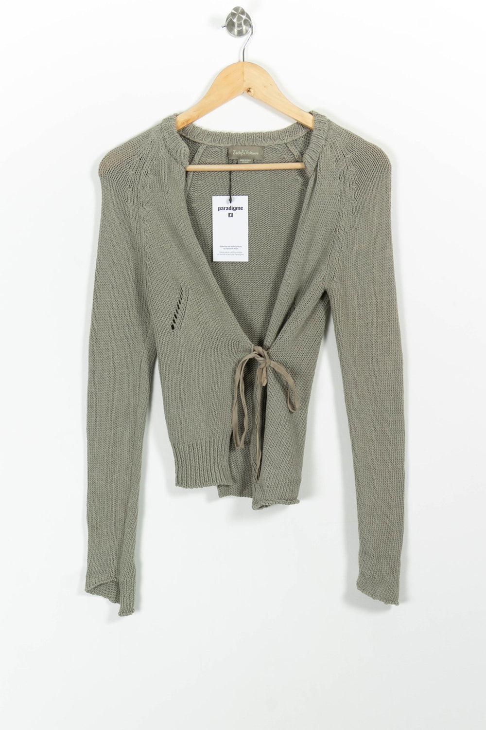 Cardigan Gris - Taille S/36 de la marque Zadig&Voltaire | PARAD29120 - Vendu par Paradigme - Image 2
