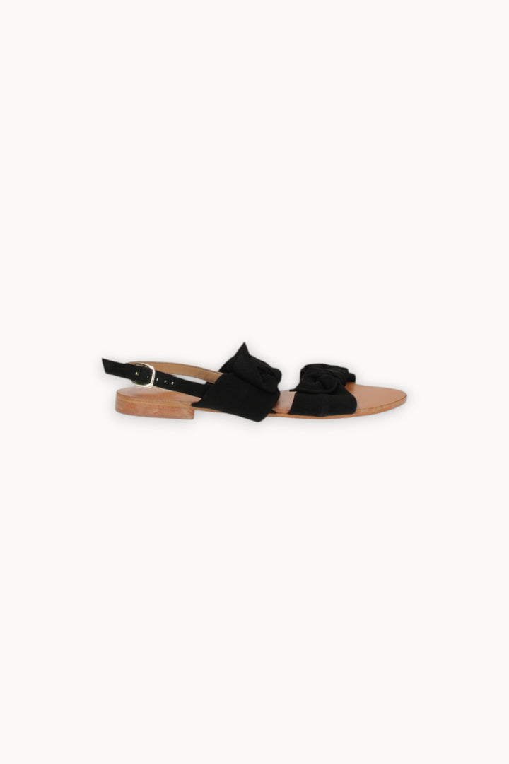 Sandales avec nœuds noirs - Taille L/40 de la marque Petite Mendigote | PARAD29124 - Vendu par Paradigme - Image 3