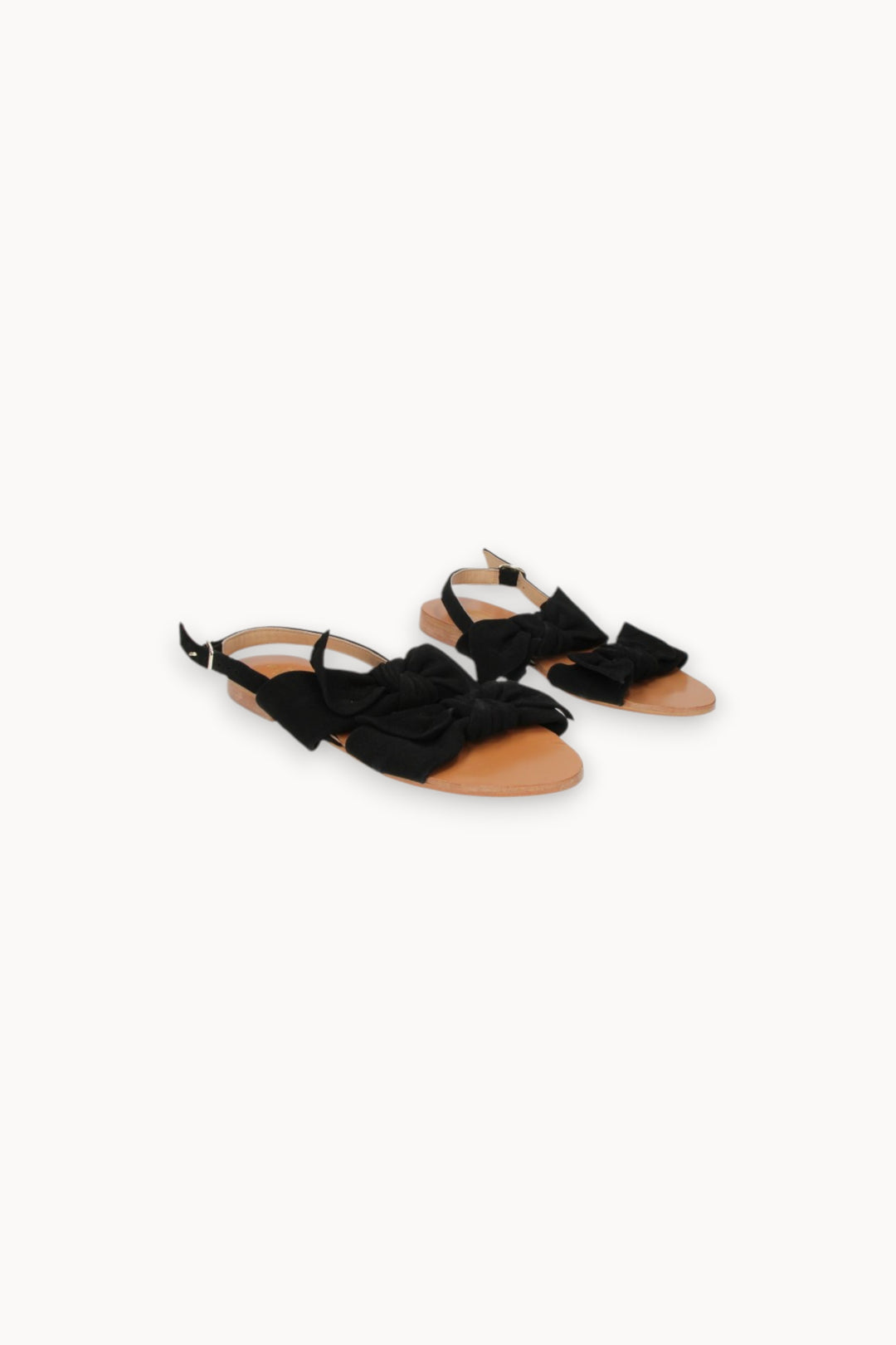 Sandales avec nœuds noirs - Taille L/40 de la marque Petite Mendigote | PARAD29124 - Vendu par Paradigme - Image 1