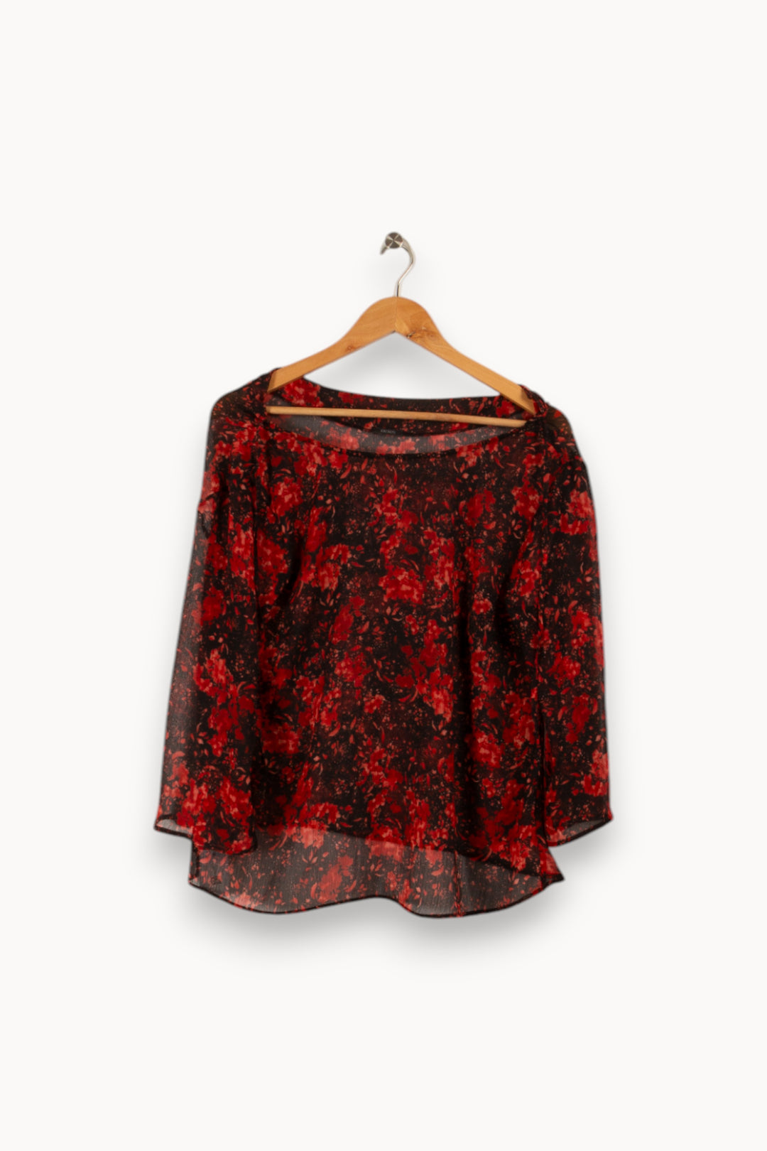 Blouse noire et rouge - Taille M/38 de la marque IKKS | PARAD29126 - Vendu par Paradigme - Image 1