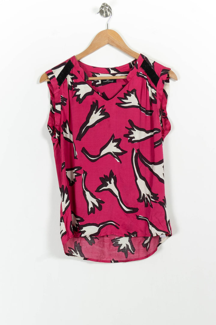 Blouse Rose et Blanc - Taille M/38 de la marque One Step | PARAD29135 - Vendu par Paradigme - Image 2