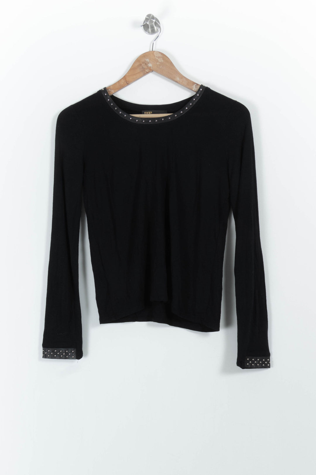 Pull Noir - Taille S/36 de la marque Maje | PARAD29149 - Vendu par Paradigme - Image 2