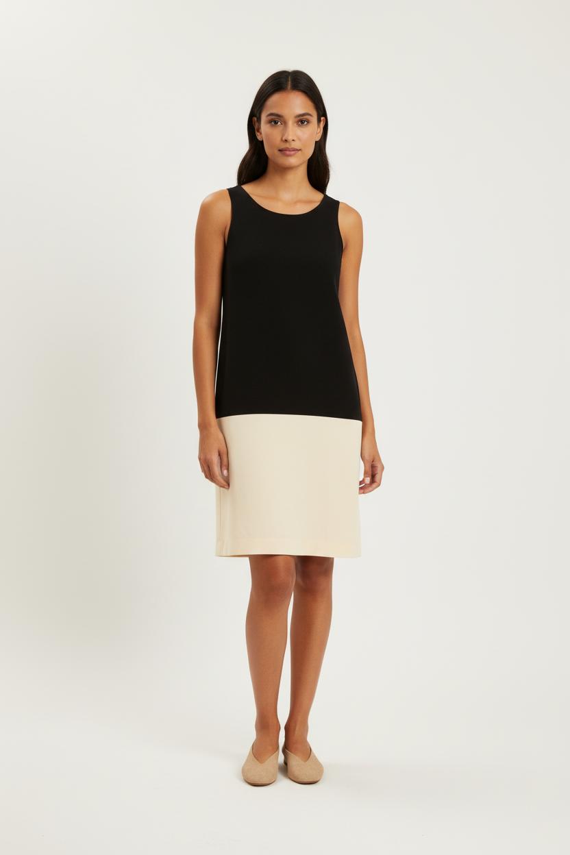 Robe noire et blanche - Taille S/36