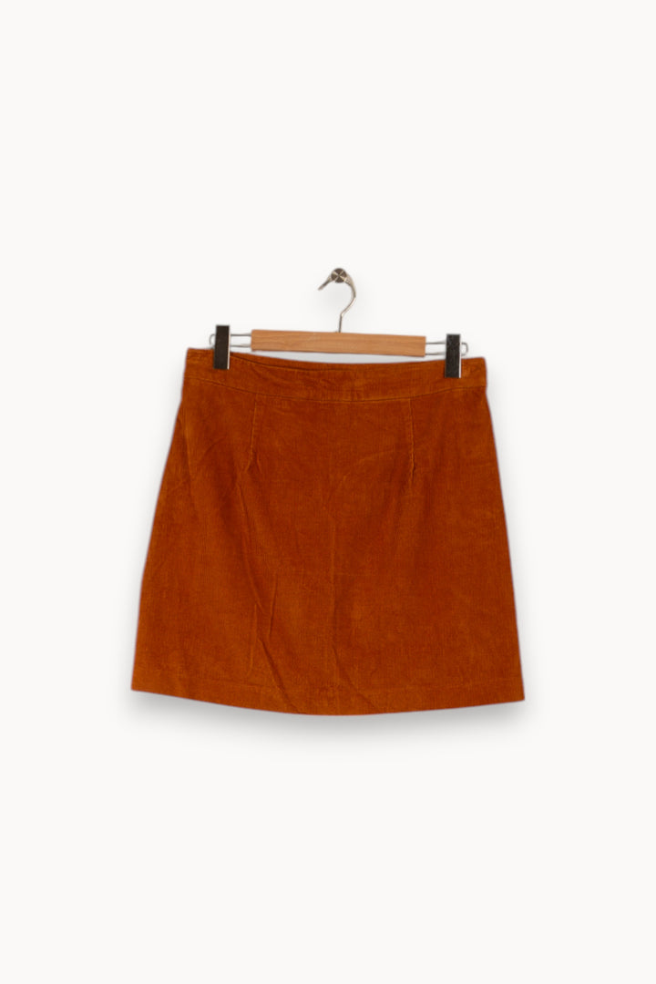 Jupe côtelée marron - Taille L/40 de la marque Petite Mendigote | PARAD29156 - Vendu par Paradigme - Image 2