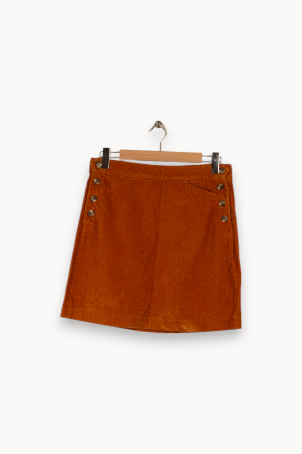 Jupe côtelée marron - Taille L/40 de la marque Petite Mendigote | PARAD29156 - Vendu par Paradigme - Image 3