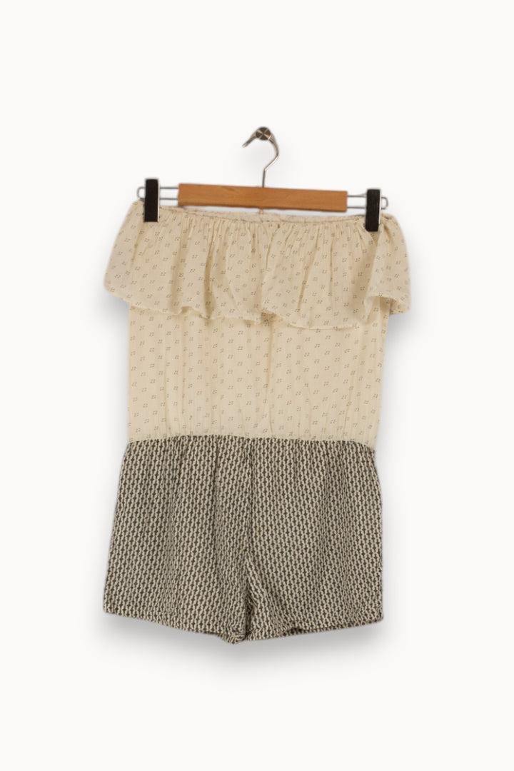 Combishort blanc et gris - Taille XS/34 de la marque ba&sh | PARAD29158 - Vendu par Paradigme - Image 3