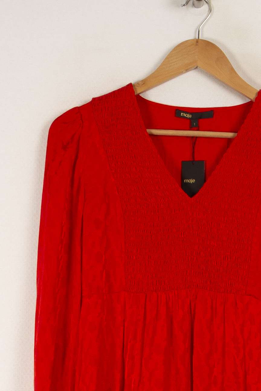 Robe rouge - Taille S/36 de la marque Maje | PARAD29170 - Vendu par Paradigme - Image 2
