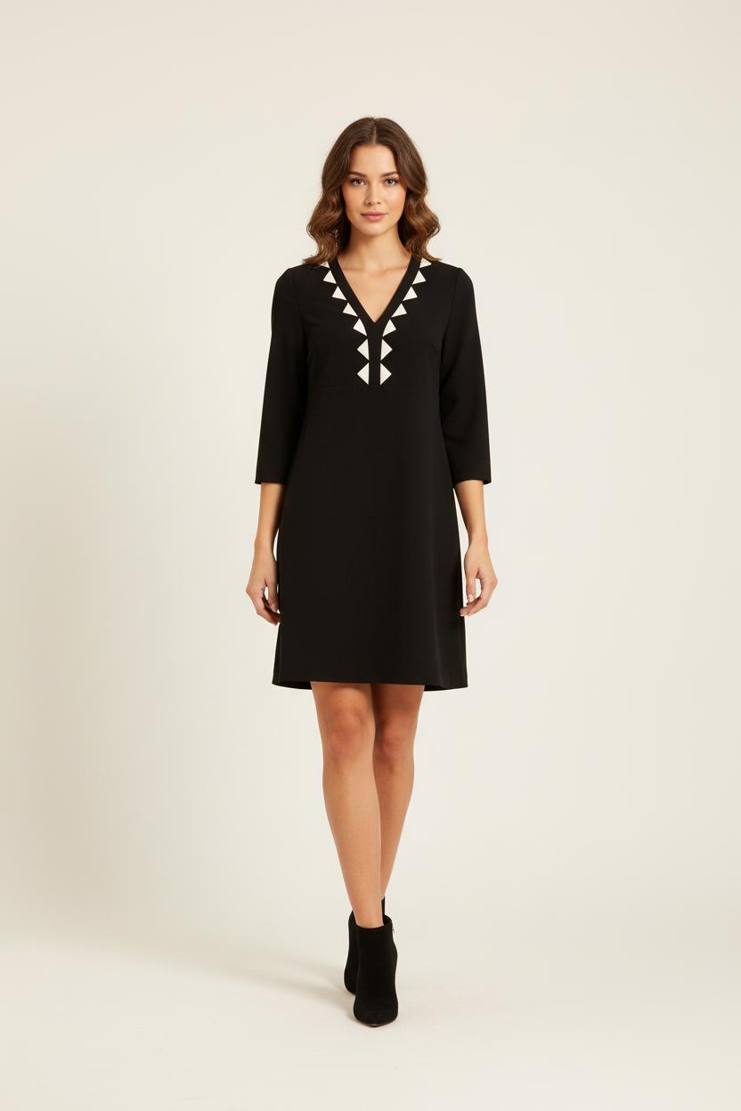 Robe noire avec détails - Taille M/38