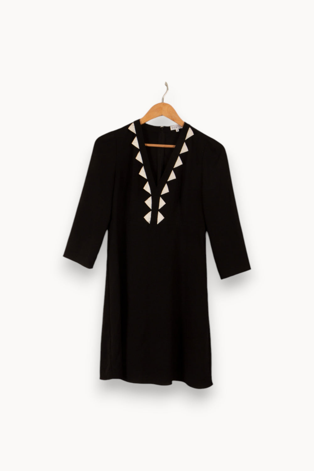 Robe noire avec détails - Taille M/38 de la marque Claudie Pierlot | PARAD29172 - Vendu par Paradigme - Image 3