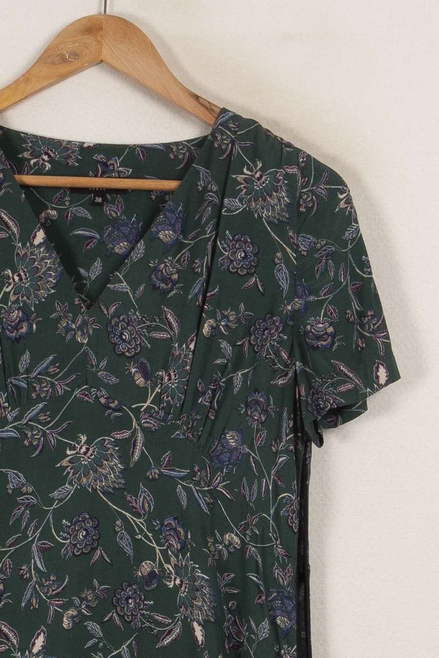 Robe longue verte à motifs - Taille M/38 de la marque Caroll | PARAD29177 - Vendu par Paradigme - Image 1