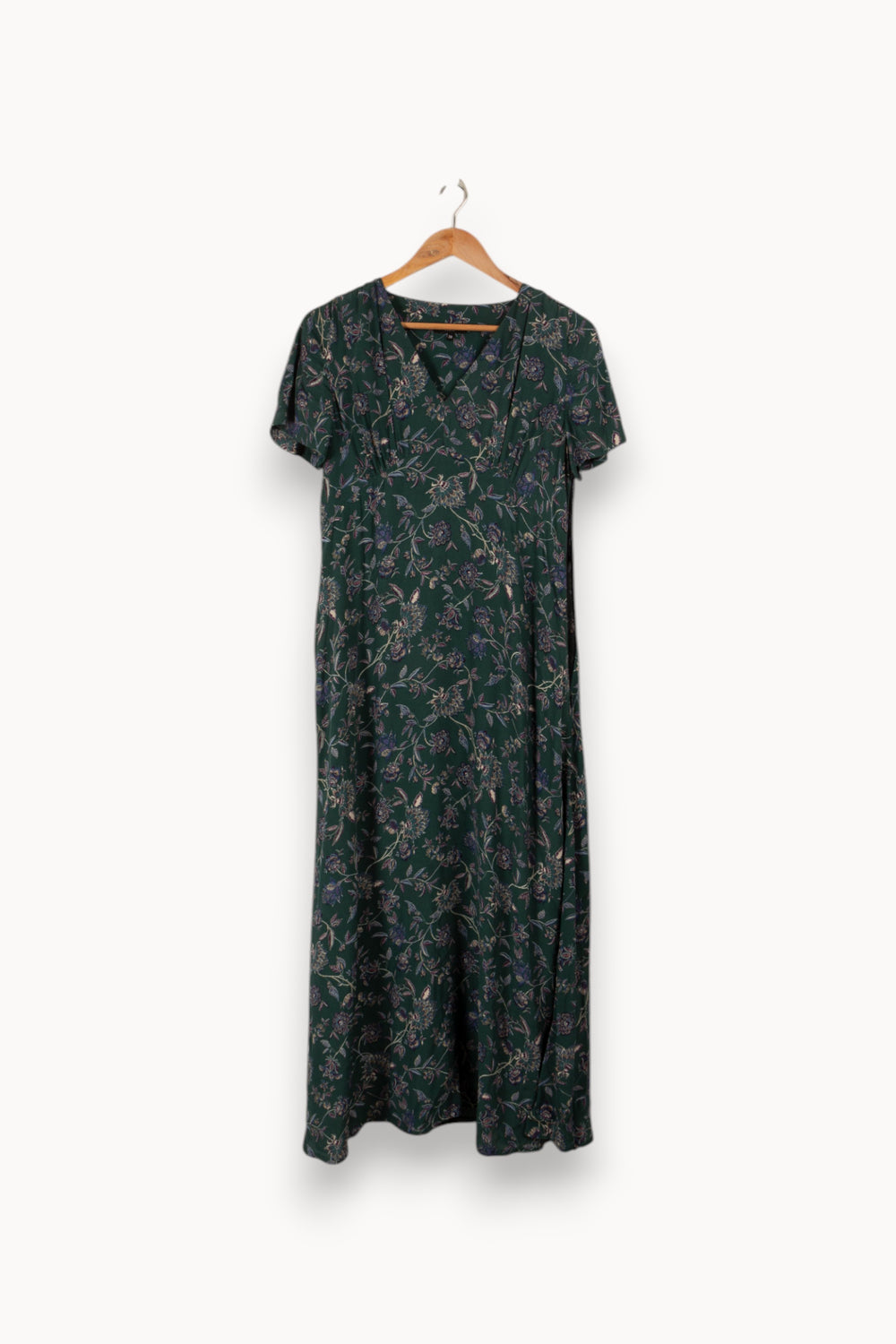 Robe longue verte à motifs - Taille M/38 de la marque Caroll | PARAD29177 - Vendu par Paradigme - Image 2