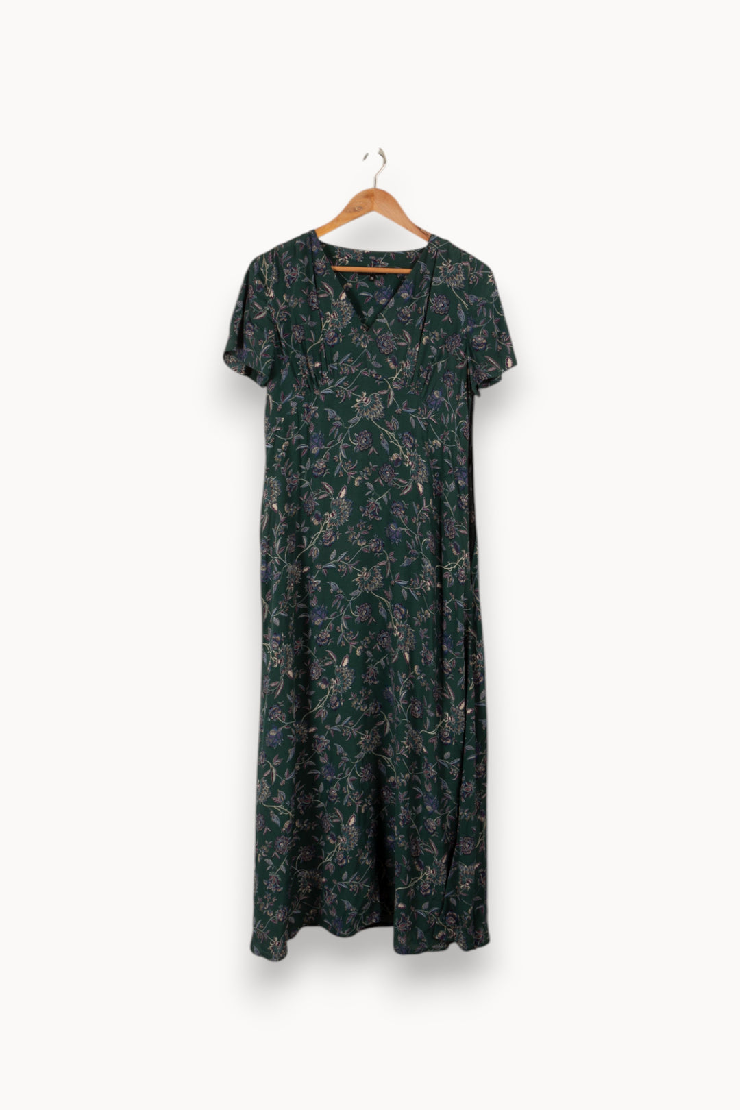 Robe longue verte à motifs - Taille M/38 de la marque Caroll | PARAD29177 - Vendu par Paradigme - Image 2