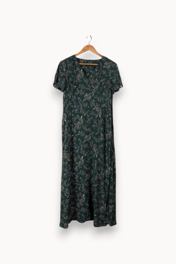 Robe longue verte à motifs - Taille M/38 de la marque Caroll | PARAD29177 - Vendu par Paradigme - Image 2