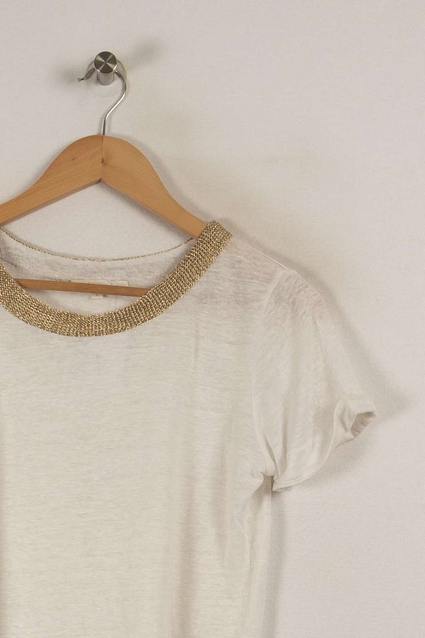T-shirt blanc - Taille S/36 de la marque Maje | PARAD29189 - Vendu par Paradigme - Image 1