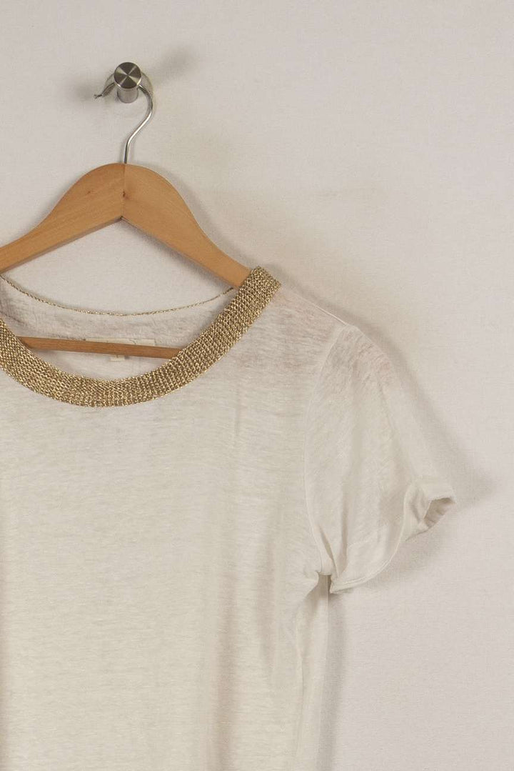 T-shirt blanc - Taille S/36 de la marque Maje | PARAD29189 - Vendu par Paradigme - Image 1
