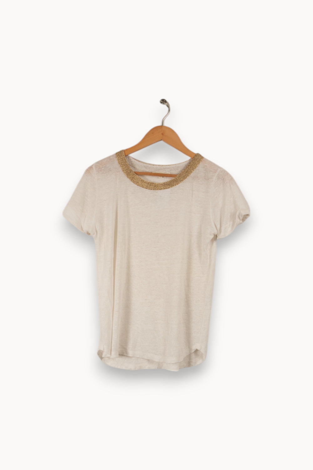 T-shirt blanc - Taille S/36 de la marque Maje | PARAD29189 - Vendu par Paradigme - Image 3