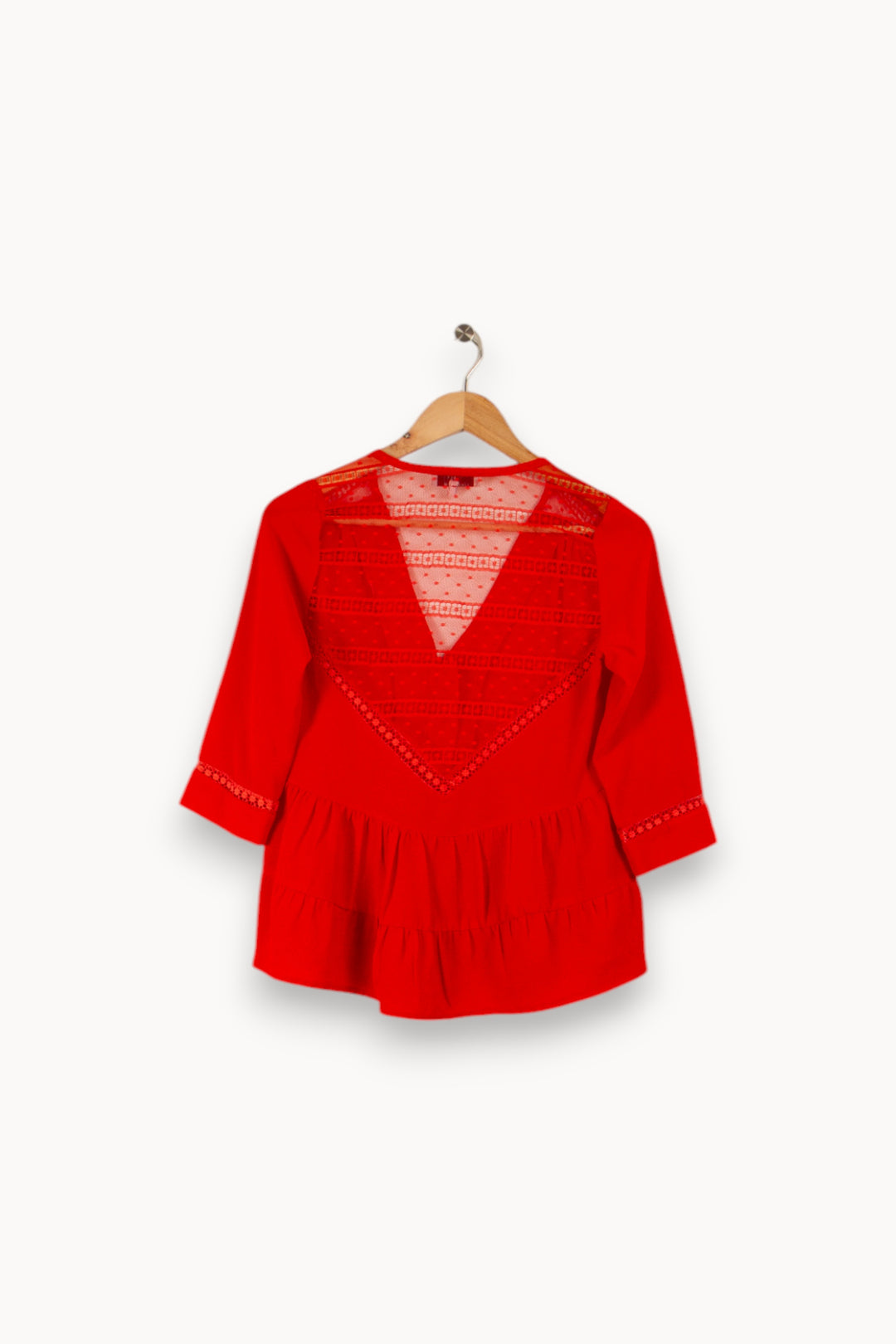 Blouse rouge - Taille S/36 de la marque Opullence | PARAD29206 - Vendu par Paradigme - Image 2