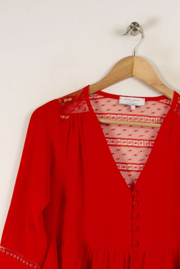 Blouse rouge - Taille S/36 de la marque Opullence | PARAD29206 - Vendu par Paradigme - Image 1