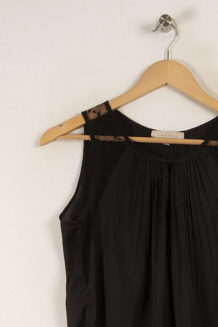 Top noir - Taille S/36 de la marque Sandro | PARAD29225 - Vendu par Paradigme - Image 1