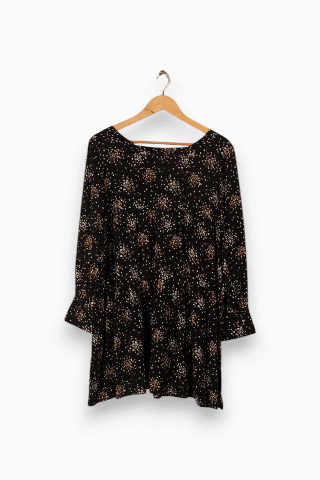 Robe noire à motifs - Taille S/36 de la marque ba&sh | PARAD29259 - Vendu par Paradigme - Image 2