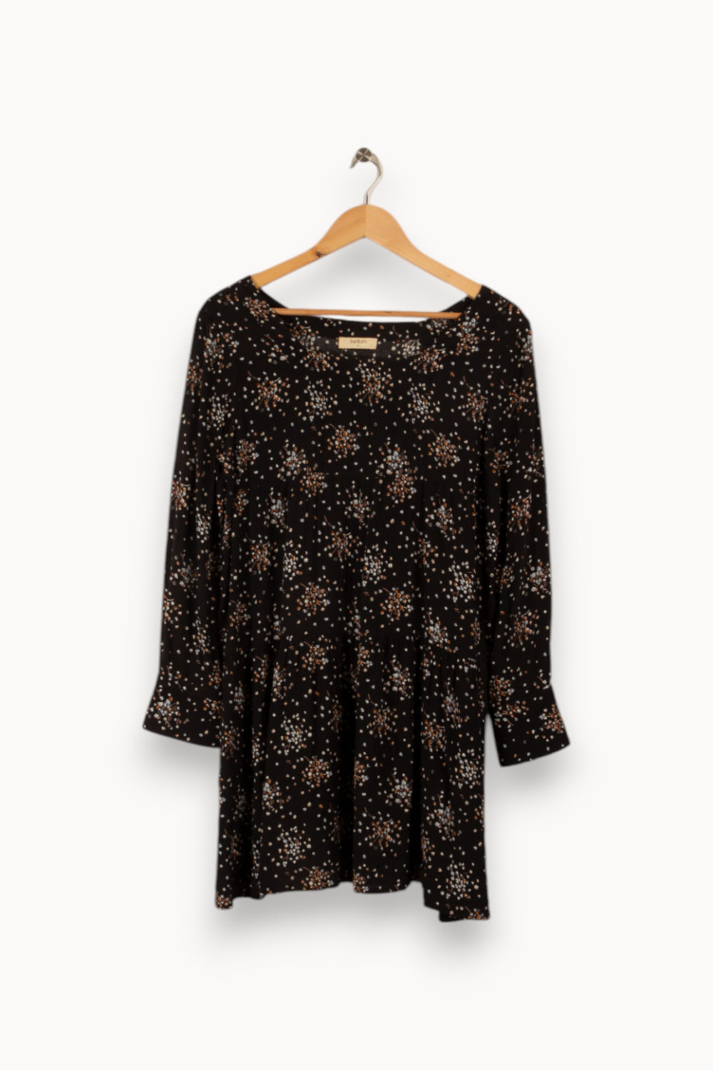 Robe noire à motifs - Taille S/36 de la marque ba&sh | PARAD29259 - Vendu par Paradigme - Image 3