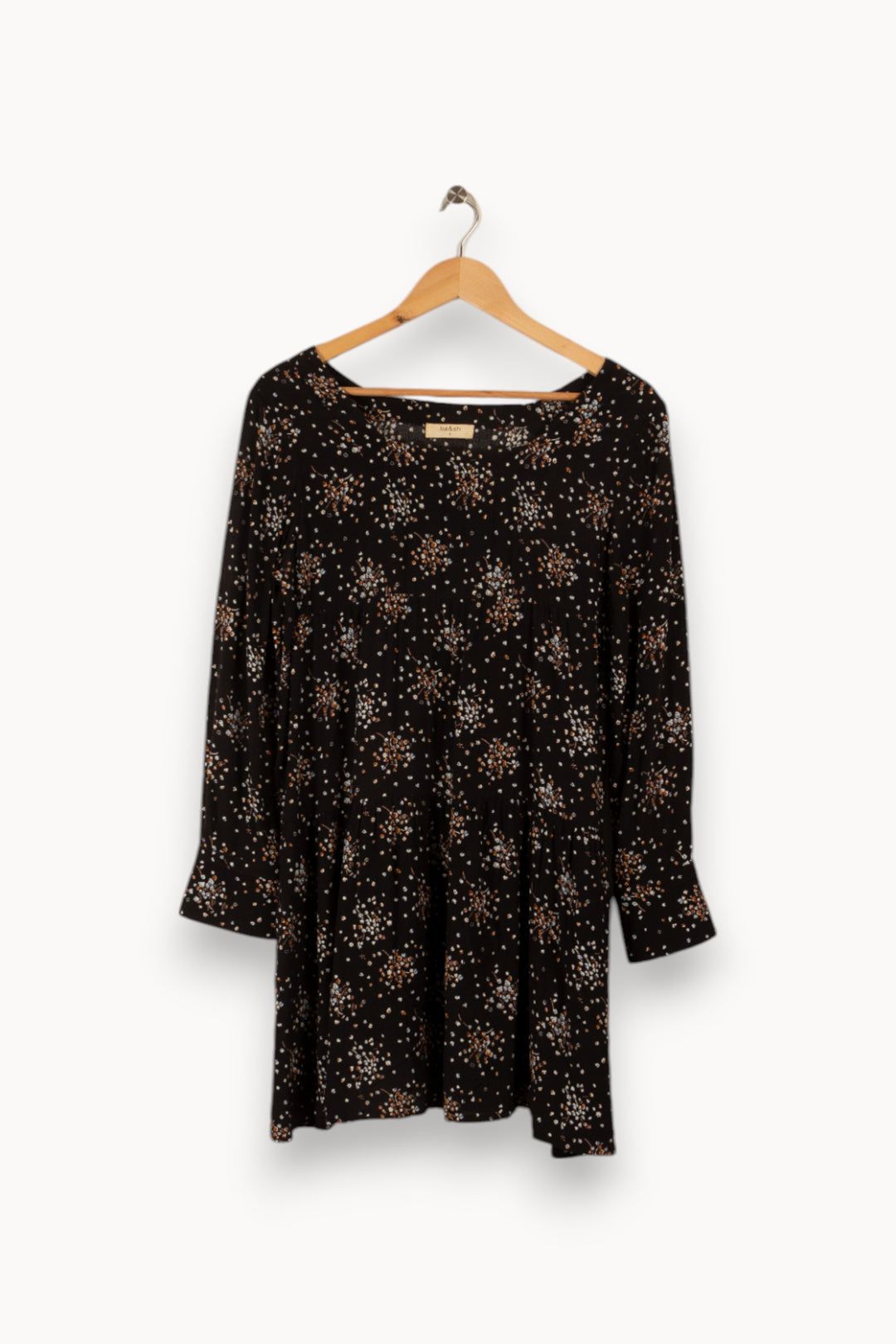 Robe noire à motifs - Taille S/36 de la marque ba&sh | PARAD29259 - Vendu par Paradigme - Image 3