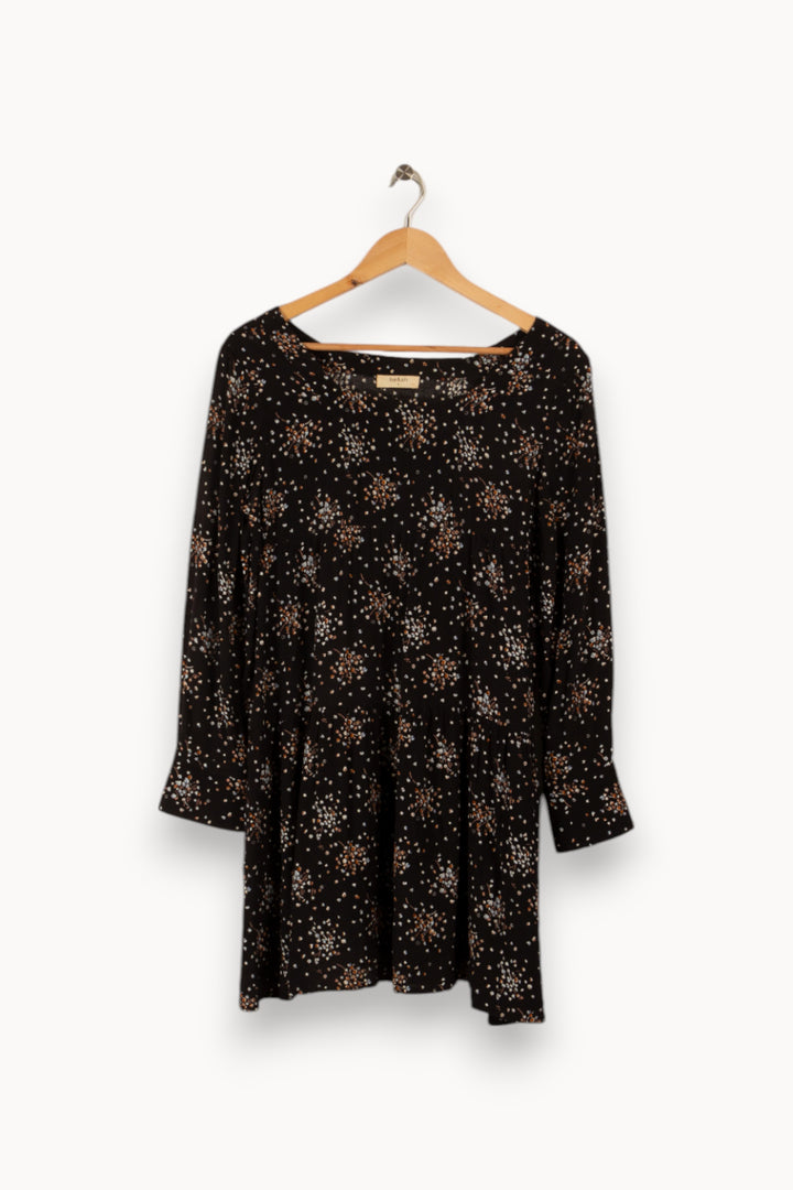 Robe noire à motifs - Taille S/36 de la marque ba&sh | PARAD29259 - Vendu par Paradigme - Image 3