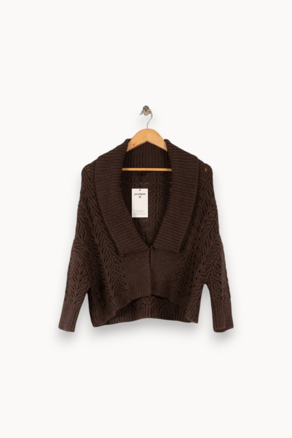 Cardigan Marron - Taille S/36 de la marque Maje | PARAD29326 - Vendu par Paradigme - Image 2