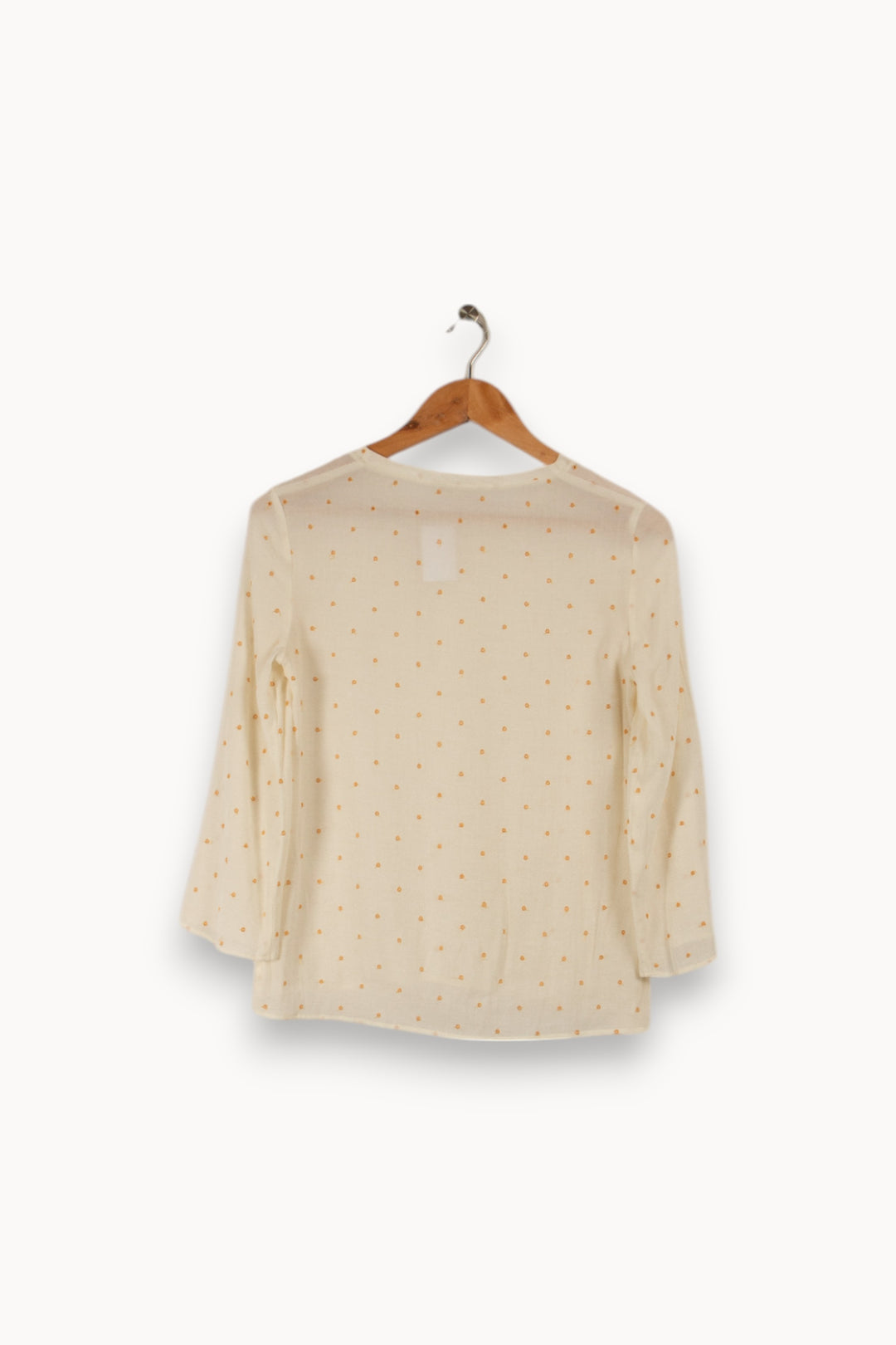 T-shirt blanc à motifs - Taille S/36 de la marque Maje | PARAD29345 - Vendu par Paradigme - Image 2