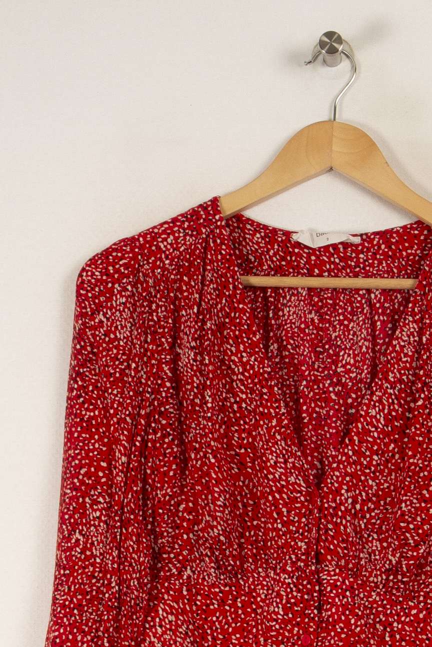 Blouse rouge - Taille M/38 de la marque ba&sh | PARAD29349 - Vendu par Paradigme - Image 2