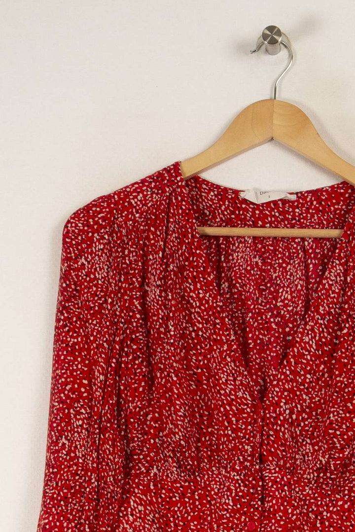 Blouse rouge - Taille M/38 de la marque ba&sh | PARAD29349 - Vendu par Paradigme - Image 2