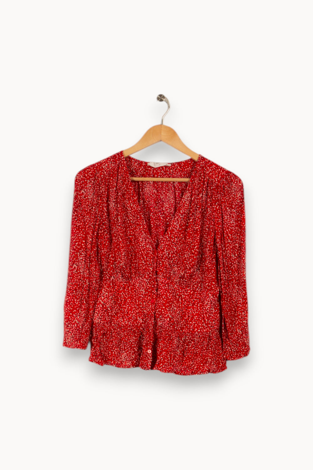 Blouse rouge - Taille M/38 de la marque ba&sh | PARAD29349 - Vendu par Paradigme - Image 1