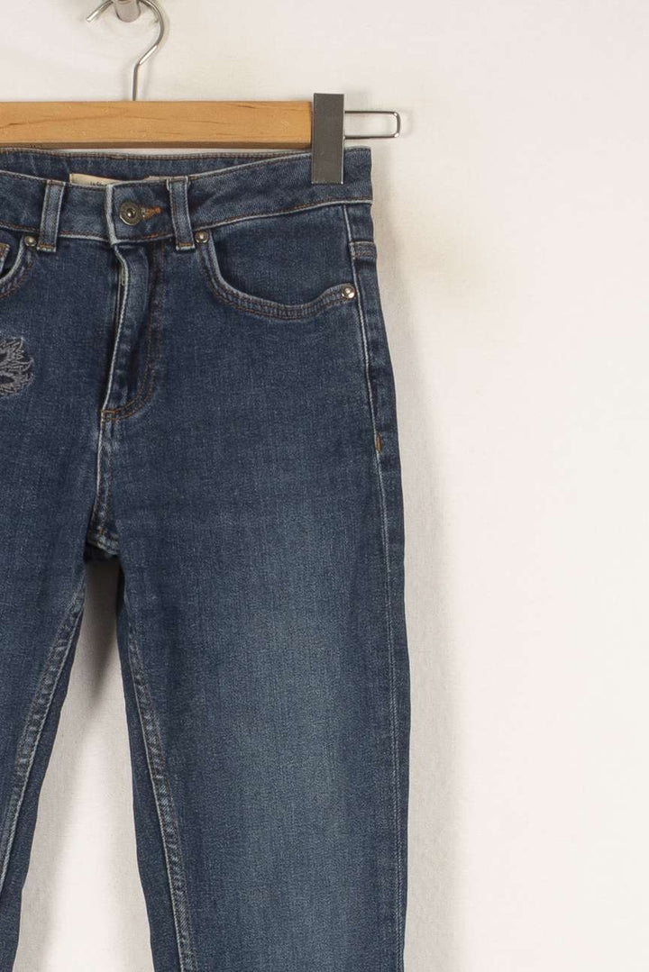 Jean bleu avec détails - Taille XS/34 de la marque La Fée Maraboutée | PARAD29366 - Vendu par Paradigme - Image 2