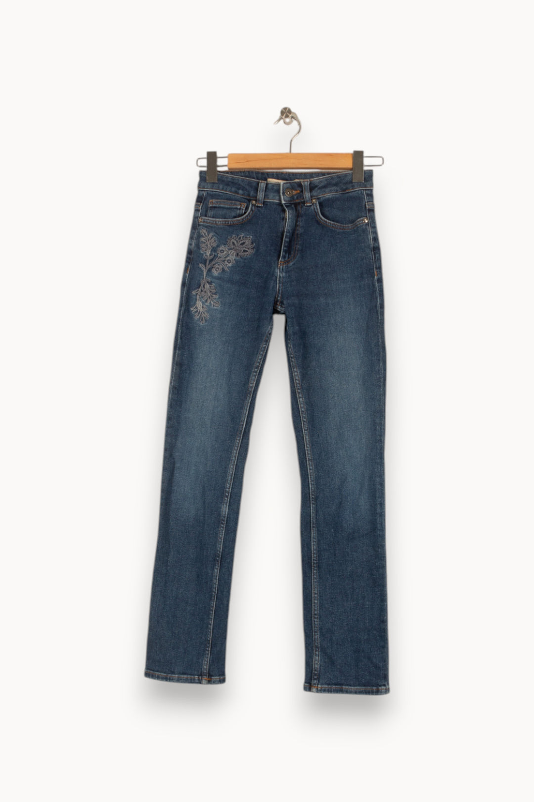 Jean bleu avec détails - Taille XS/34 de la marque La Fée Maraboutée | PARAD29366 - Vendu par Paradigme - Image 1