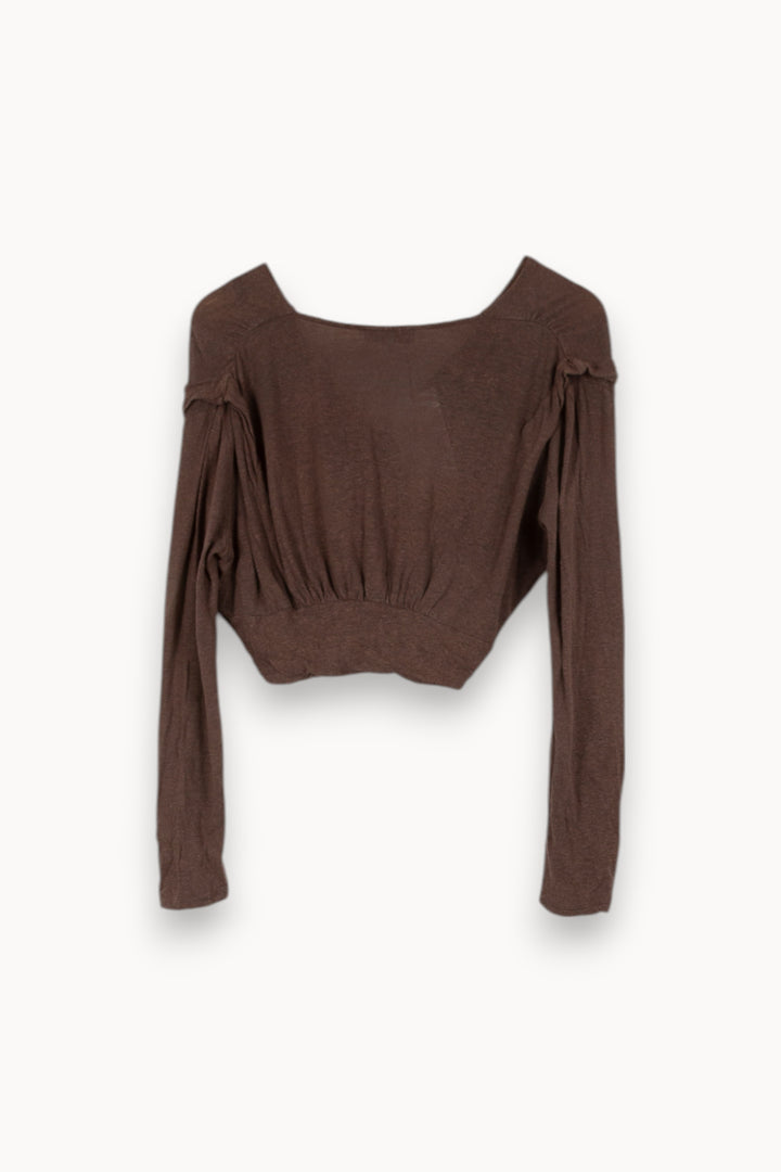 Top à manches longues gris foncé - Taille XS/34 de la marque Suncoo | PARAD29384 - Vendu par Paradigme - Image 3
