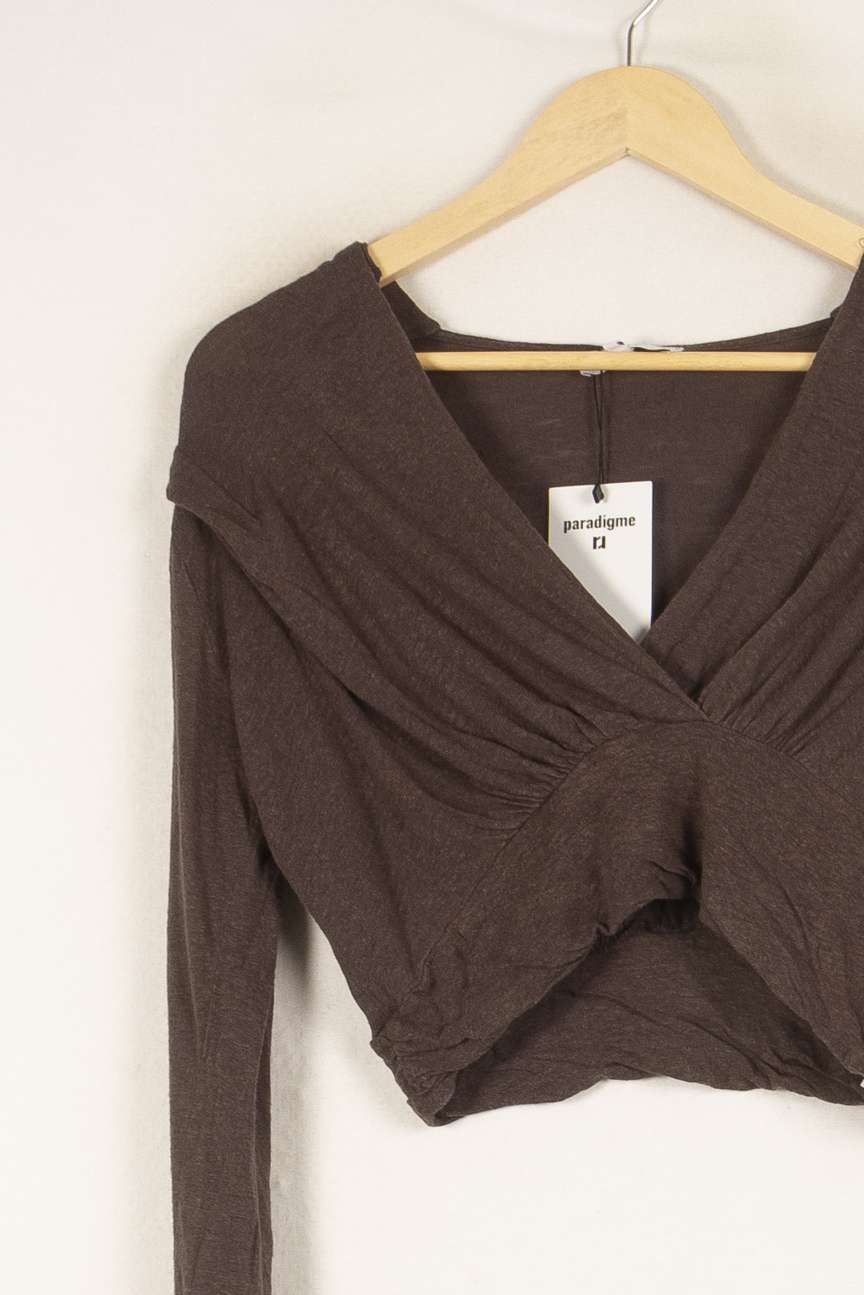 Top à manches longues gris foncé - Taille XS/34 de la marque Suncoo | PARAD29384 - Vendu par Paradigme - Image 2