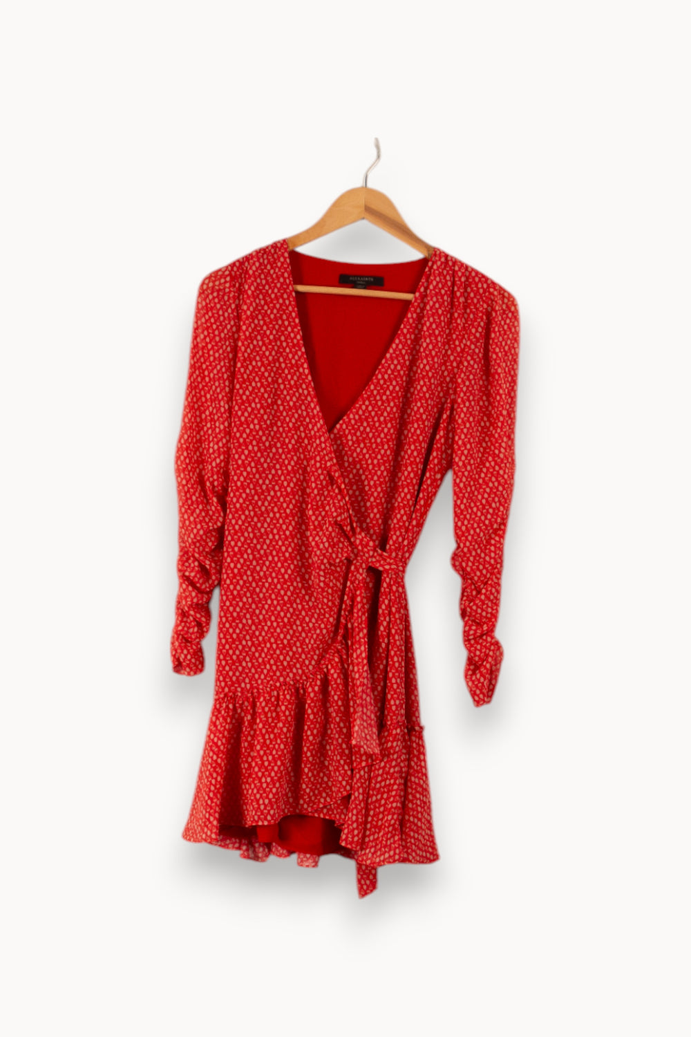 Robe rouge à motifs - Taille S/36 de la marque All Saints | PARAD29443 - Vendu par Paradigme - Image 1