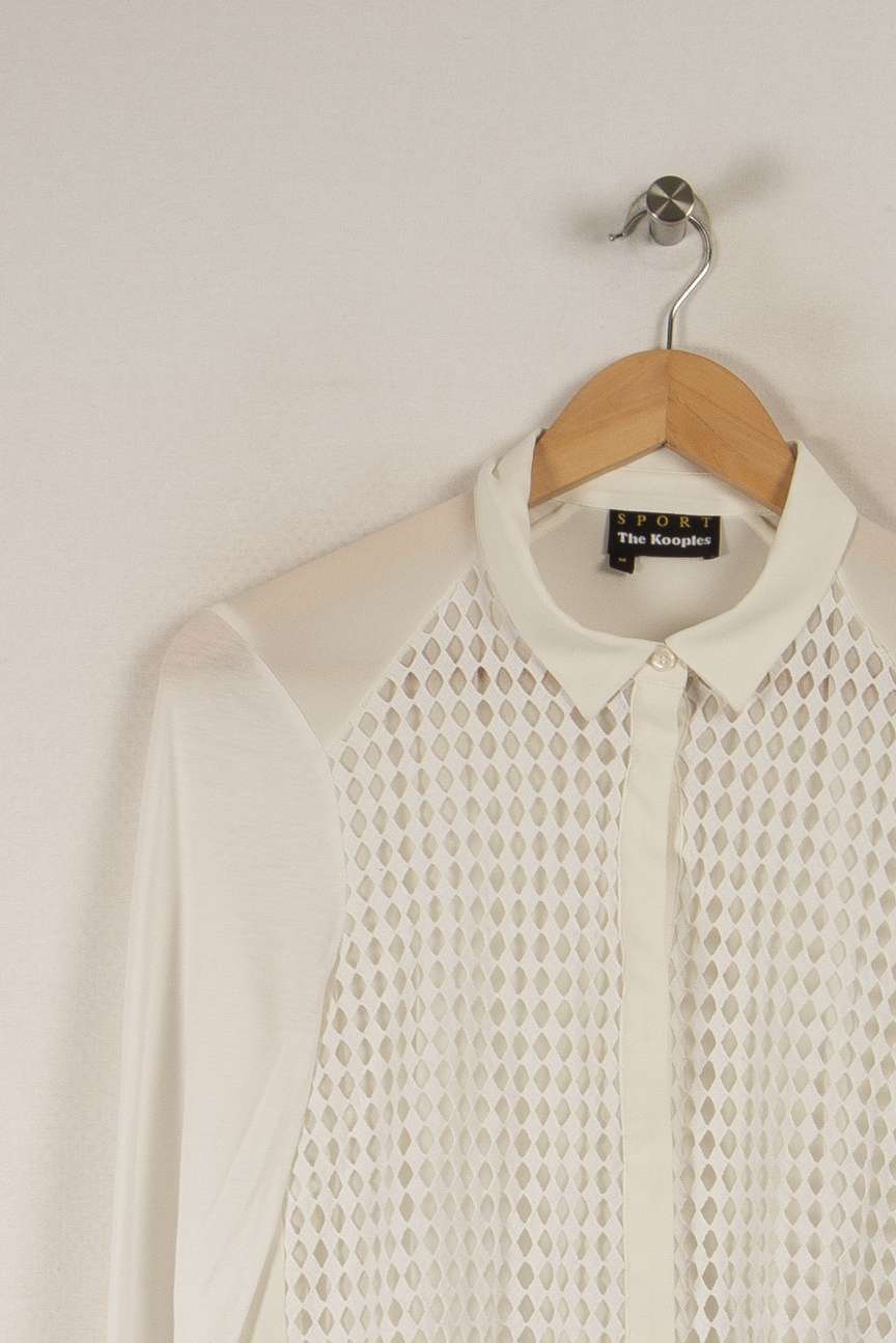 Chemise blanche avec détails - Taille M/38 de la marque The Kooples - Sport | PARAD29449 - Vendu par Paradigme - Image 2