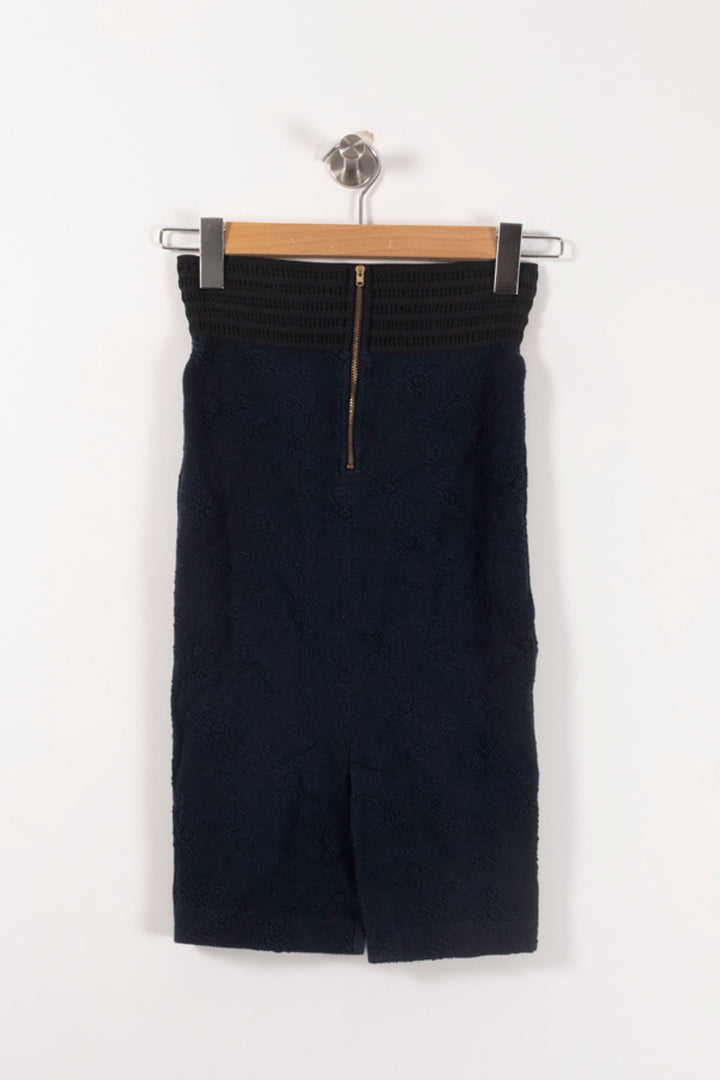 Jupe Midi Bleue - Taille XS/34 de la marque Ganni | PARAD29458 - Vendu par Paradigme - Image 4