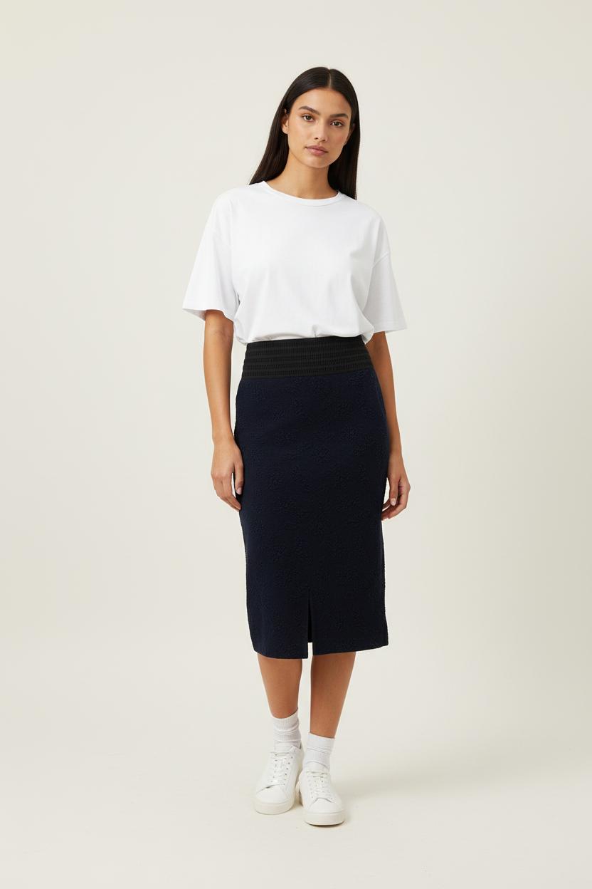 Jupe Midi Bleue - Taille XS/34 de la marque Ganni | PARAD29458 - Vendu par Paradigme - Image 1