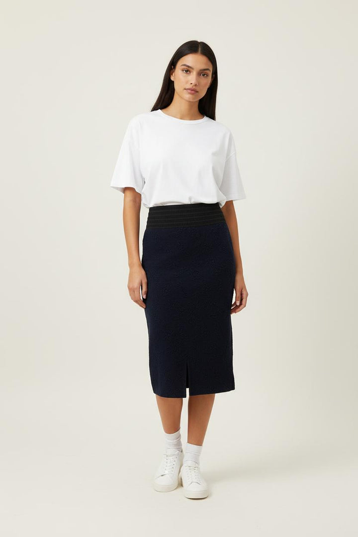 Jupe Midi Bleue - Taille XS/34 de la marque Ganni | PARAD29458 - Vendu par Paradigme - Image 1