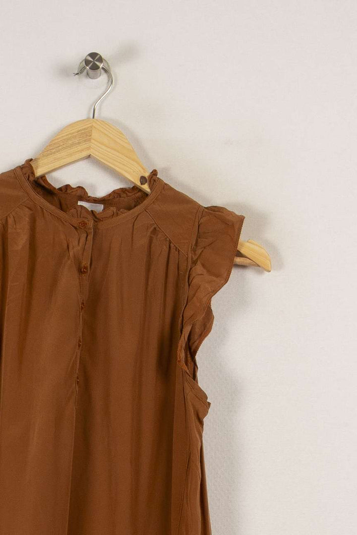 Robe marron - Taille L/40 de la marque Vanessa Bruno - Athé | PARAD29468 - Vendu par Paradigme - Image 2