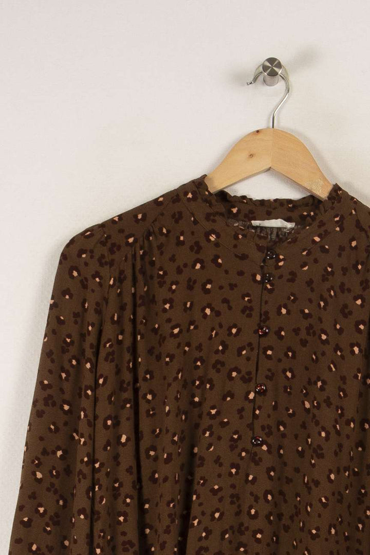 Robe léopard marron - Taille L/40 de la marque Des petits hauts | PARAD29473 - Vendu par Paradigme - Image 2