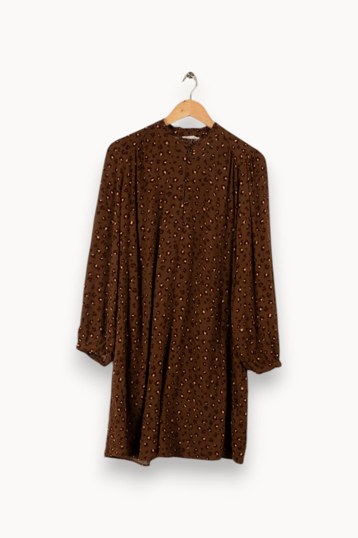 Robe léopard marron - Taille L/40 de la marque Des petits hauts | PARAD29473 - Vendu par Paradigme - Image 1