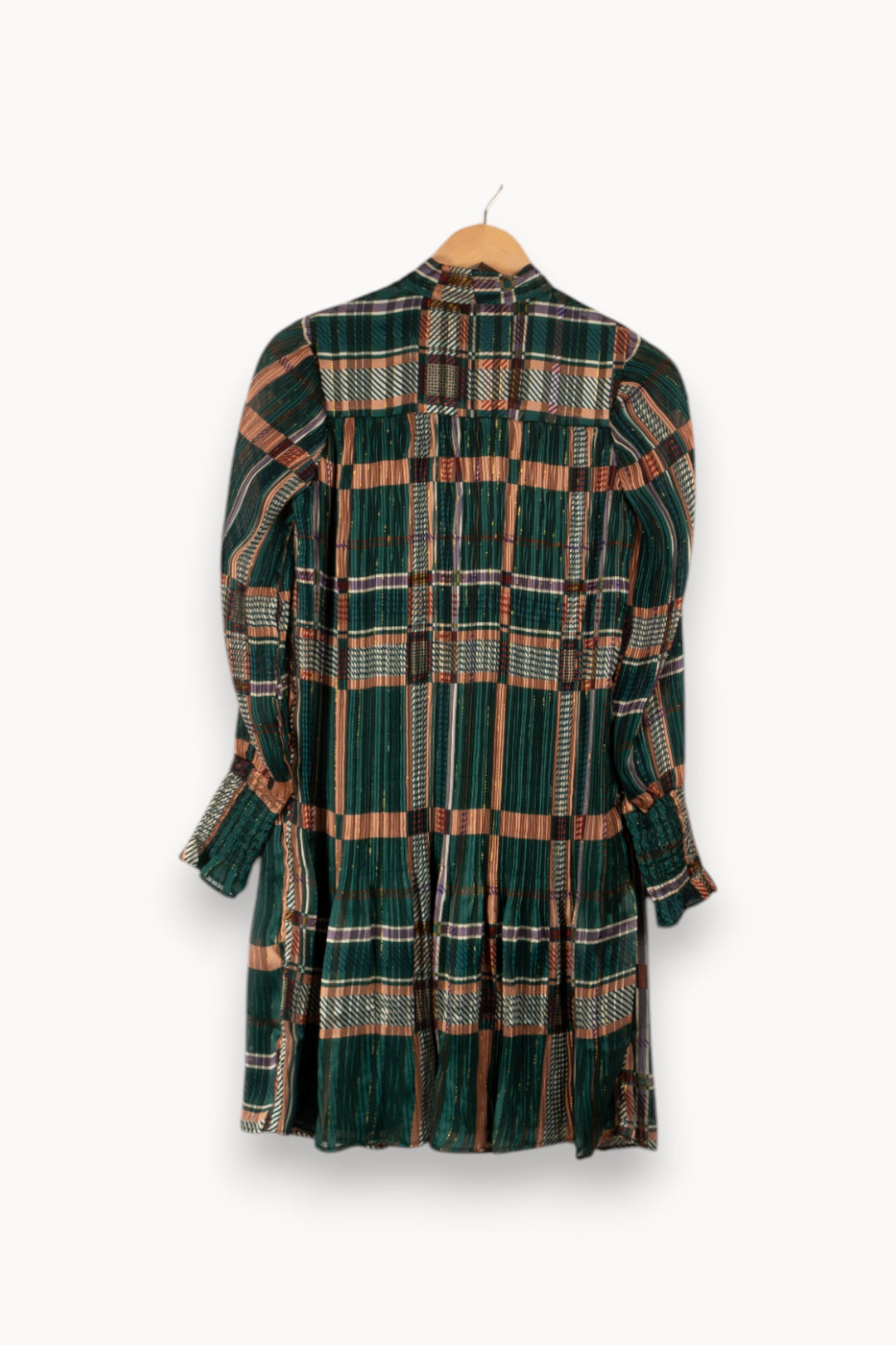 Robe verte à carreaux - Taille S/36 de la marque Derhy | PARAD29477 - Vendu par Paradigme - Image 3