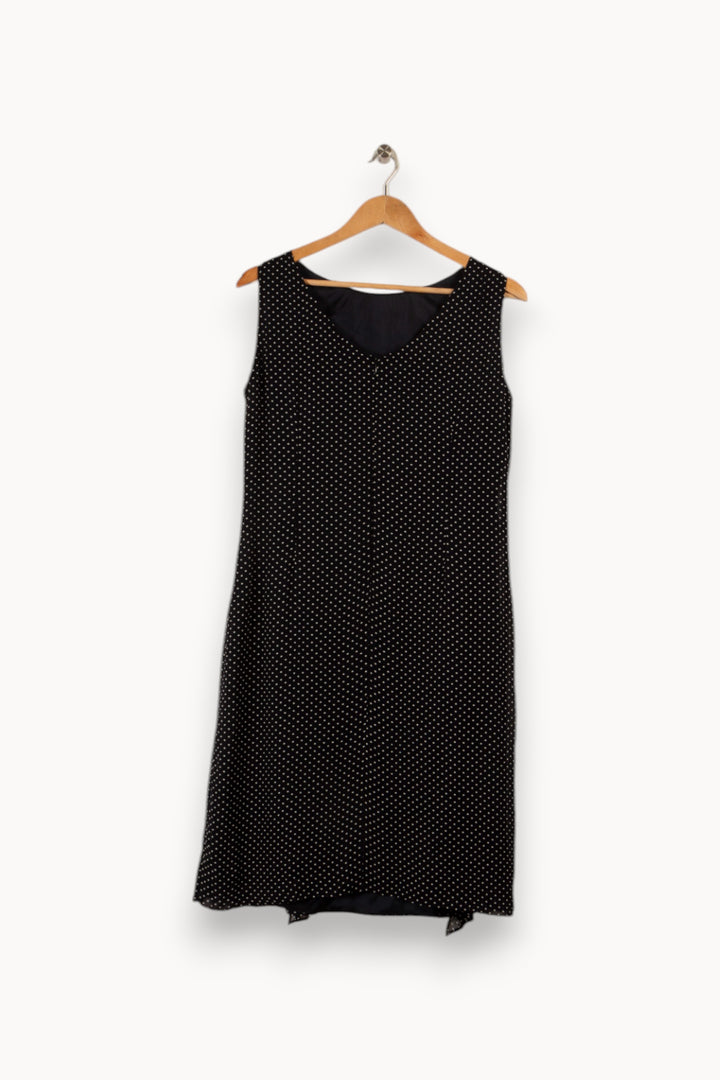 Robe longue noire à pois - Taille M/38 de la marque ZAPA | PARAD29482 - Vendu par Paradigme - Image 3
