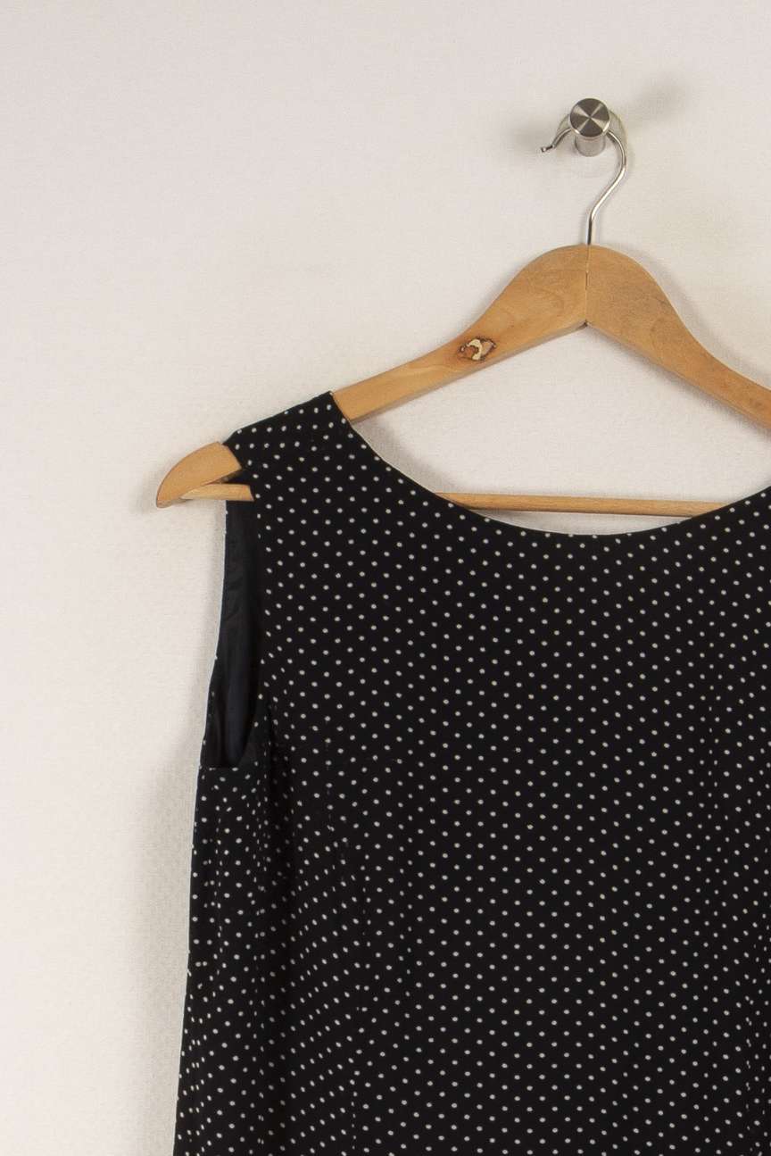 Robe longue noire à pois - Taille M/38 de la marque ZAPA | PARAD29482 - Vendu par Paradigme - Image 2