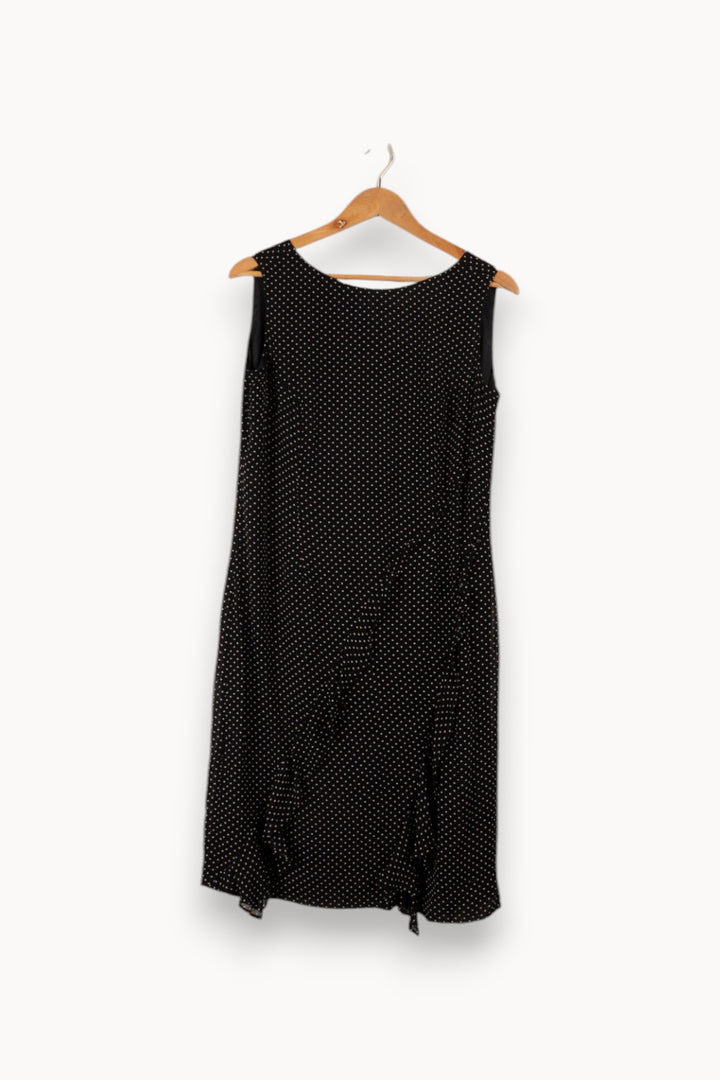 Robe longue noire à pois - Taille M/38 de la marque ZAPA | PARAD29482 - Vendu par Paradigme - Image 1