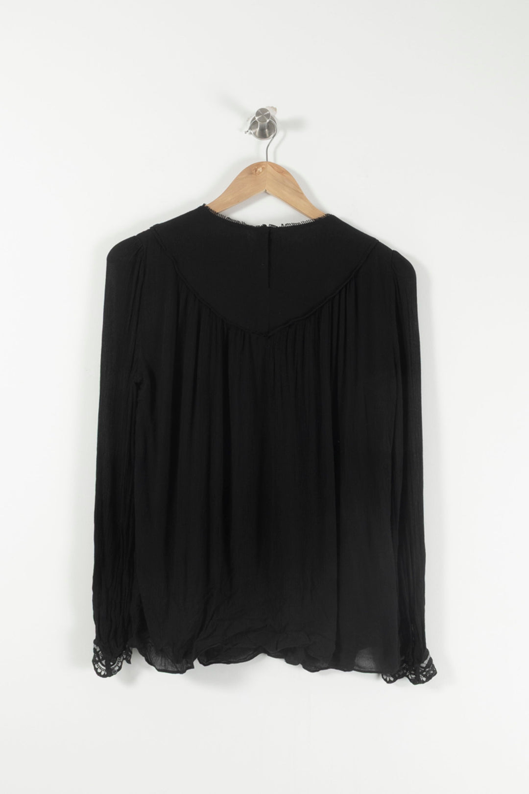 Blouse Noire - Taille L/40 de la marque ba&sh | PARAD29486 - Vendu par Paradigme - Image 4