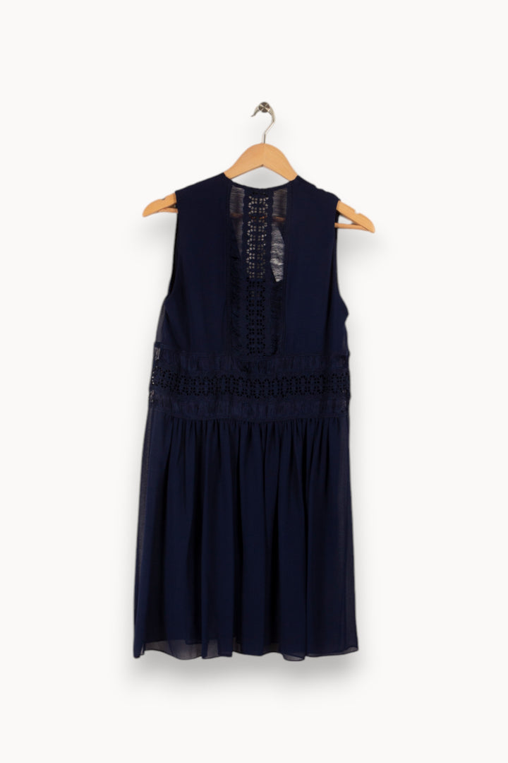 Robe bleue foncée - Taille S/36 de la marque Sandro | PARAD29496 - Vendu par Paradigme - Image 3